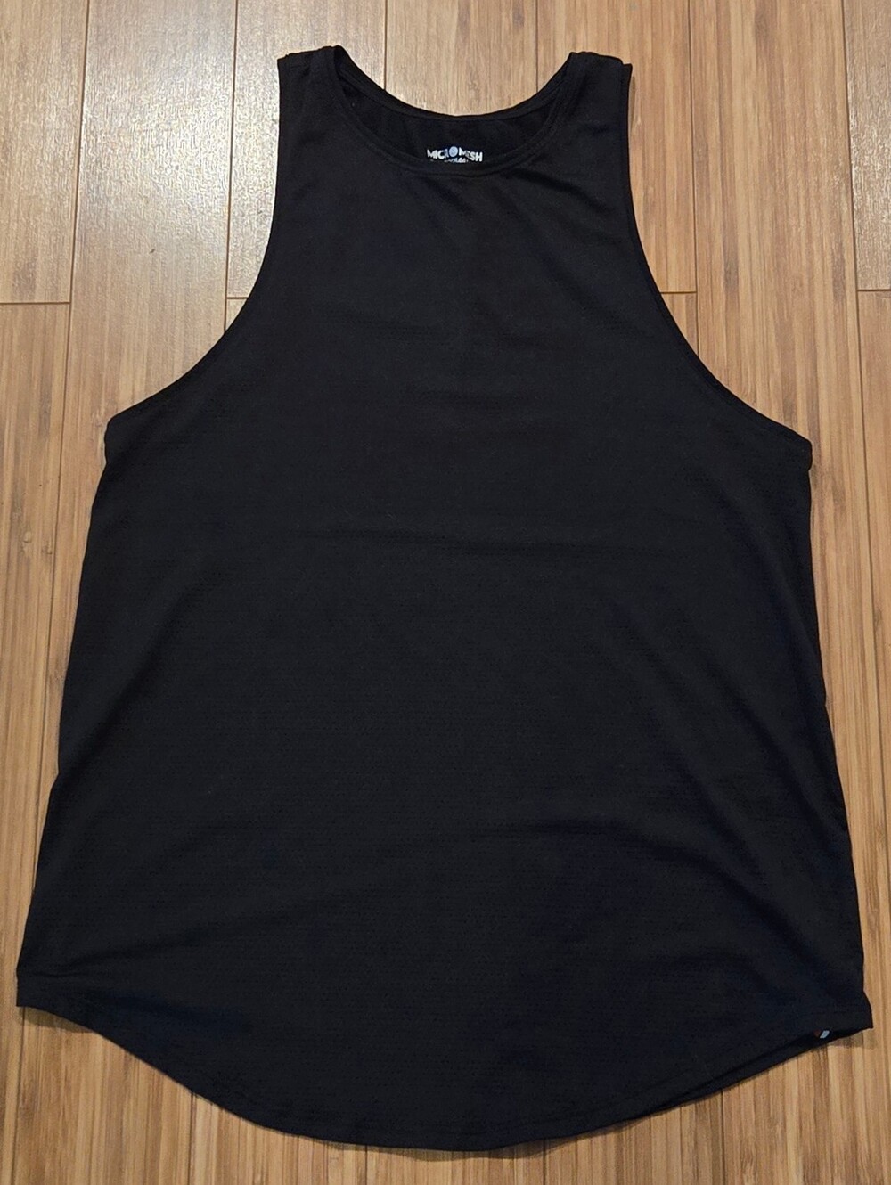 Micromesh Men's Black Muscle Tank Top - ActiveFit